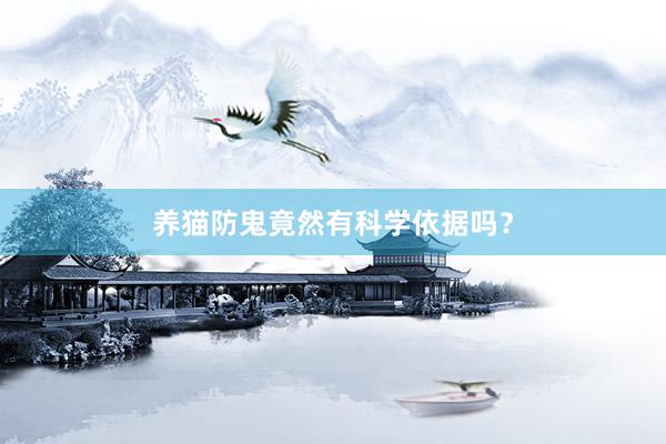 养猫防鬼竟然有科学依据吗？