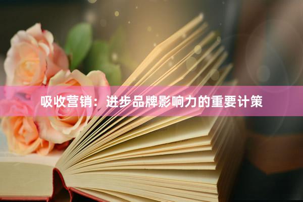 吸收营销：进步品牌影响力的重要计策